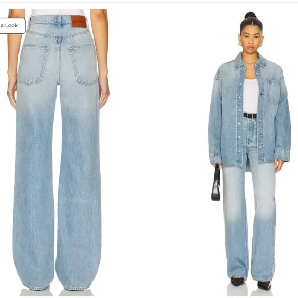 GRLFRND Brooklyn High Rise Straight Jeans, 28